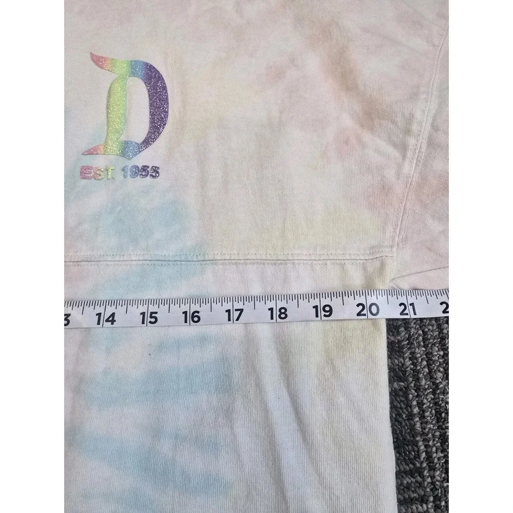 Disneyland Resort Spirit Jersey Adult XS Pastel Cotton Candy Tie Dye Shirt